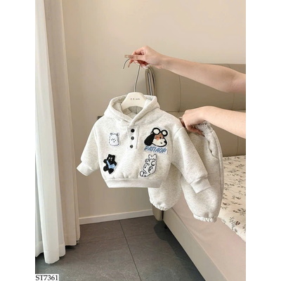 ST7361 BỘ NỈ CÚN LÓT LÔNG 