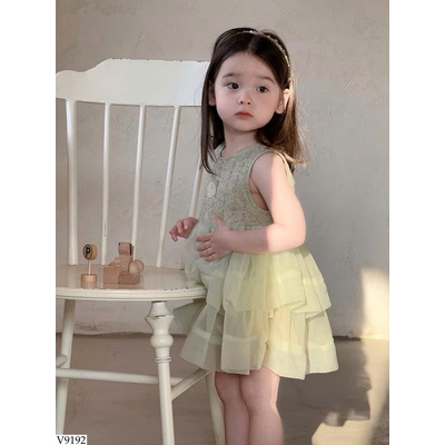 V9192 VÁY BỒNG SÁT NÁCH CHO BÉ