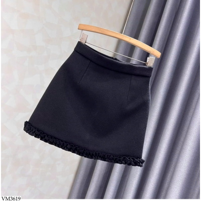 VM3619 CHÂN VÁY NGẮN VIỀN BÈO NỮ