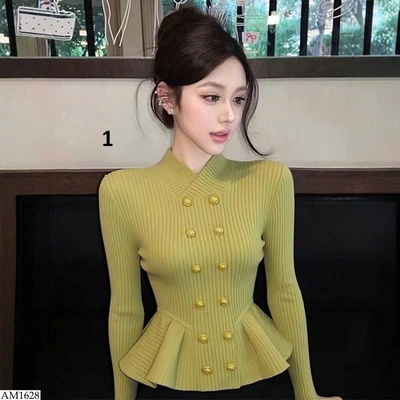AM1628 ÁO LEN PHỐI CÚC CHO NỮ