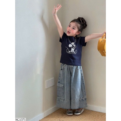 SG1371 SET ÁO MICKEY MIX QUẦN JEAN BG