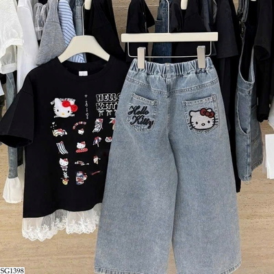 SG1398 SET KITTY CHO BÉ GÁI