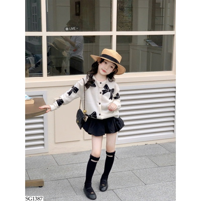 SG1387 SET ÁO LEN NƠ MIX CV BÍ BG