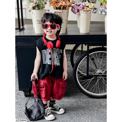 AT0999 ÁO TANKTOP CHỮ CHO BÉ
