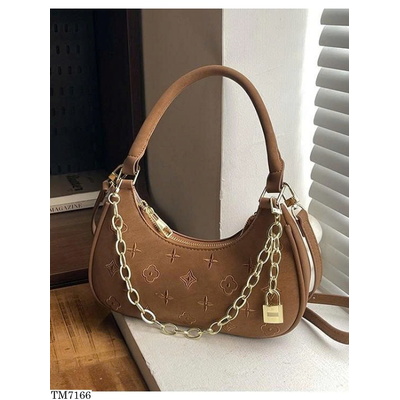 TM7166 TÚI XÁCH HỌA TIẾT PHỐI DÂY XÍCH