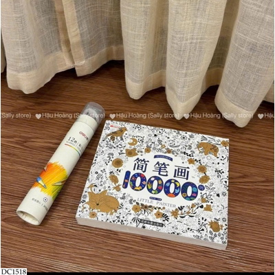 DC1518 SÁCH TÔ MÀU 10.000 HÌNH XINH