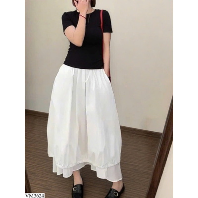 VM3624 CHÂN VÁY TULIP CẠP CHUN ANNA