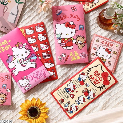 PK0591 SET 36 LÌ XÌ HELLO KITTY