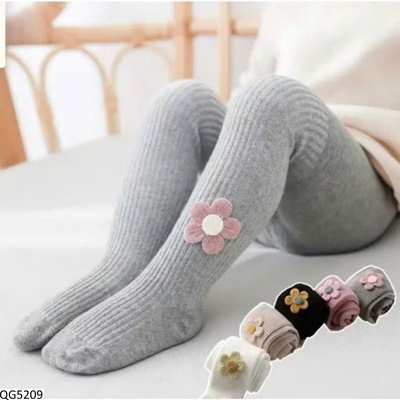 QG5209 QUẦN TẤT LEN LIỀN BÀN HỌA TIẾT HOA CHO BÉ