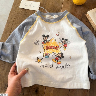 A3884 ÁO DÀI TAY MICKEY NGÔI SAO CHO BÉ