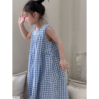 V9232 VÁY KẺ SÁT NÁCH CHO BÉ GÁI