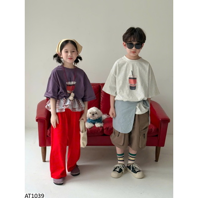 AT1039 ÁO CỘC TAY HÌNH CỐC NƯỚC CHO BÉ