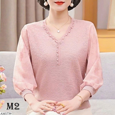 AM1739 ÁO KIỂU TAY VOAN TRUNG NIÊN