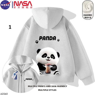 AD265 ÁO KHOÁC NỈ GẤU TRÚC NASA