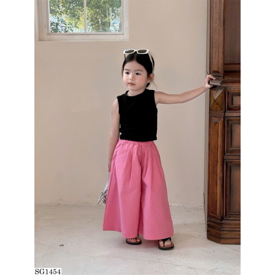 SG1454 SET ÁO SÁT NÁCH MIX QUẦN ỐNG RỘNG BG