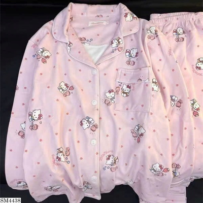 SM4438 BỘ NGỦ KITTY CHẤM BI NỮ
