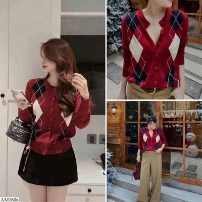AM1806 ÁO CARDGAN DỆT KIM CHO NỮ