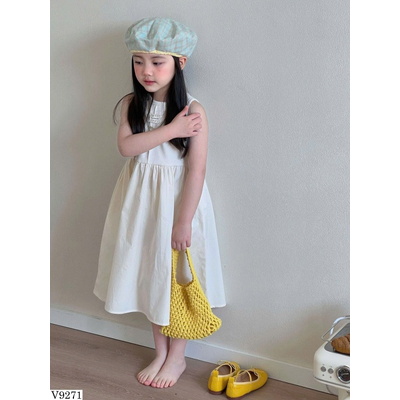 V9271 VÁY SÁT NÁCH TRẮNG BG