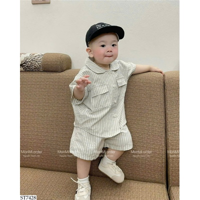ST7428 BỘ SHORT POLO CHO BÉ