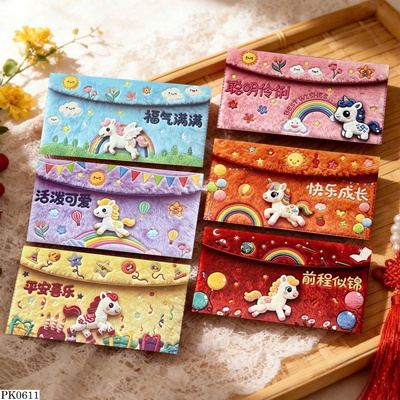 PK0611 SET 60 LÌ XÌ NGỰA 3D