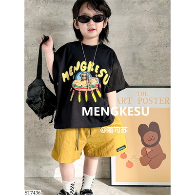 ST7436 SET ÁO PHÔNG MIX QUẦN SHORT BT