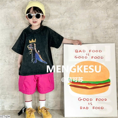 ST7439 SET ÁO KHỦNG LONG MIX QUẦN SHORT BT