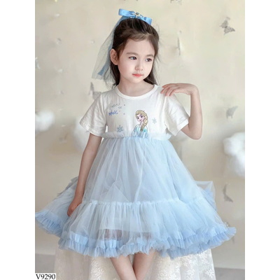 V9290 VÁY CÔNG CHÚA ELSA BG