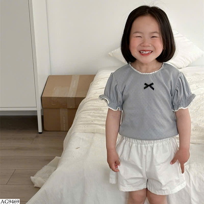 AG9469 ÁO NƠ VIỀN REN BG