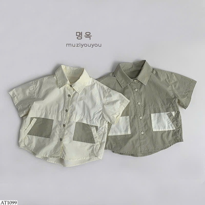 AT1099 ÁO SƠ MI CỘC TAY CHO BT