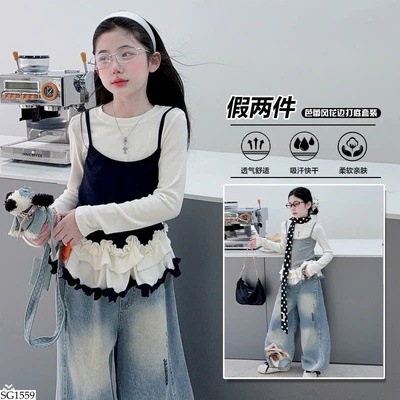 SG1559 SET ĐỒ PHONG CÁCH CHO BÉ GÁI