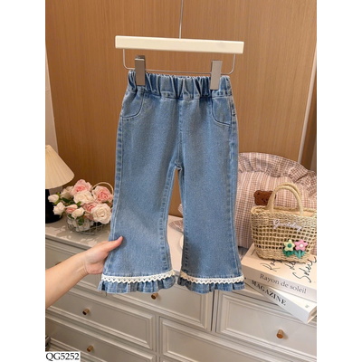 QG5252 QUẦN JEAN LOE GẤU REN BG