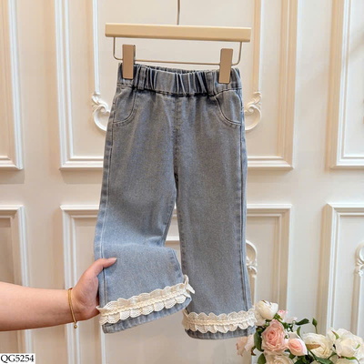 QG5254 QUẦN JEAN GẤU REN BG