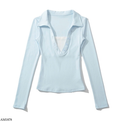 AM1878 ÁO GIẢ 2 MẢNH CỔ BẺ NỮ