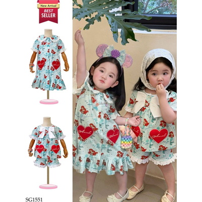 SG1551 VÁY, SET BỘ NÀNG TIÊN CÁ BG