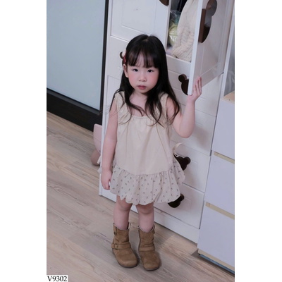 V9302 VÁY SÁT NÁCH HOA NHÍ