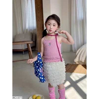 SG1577 SET ÁO 2 DÂY MIX QUẦN/CV BG