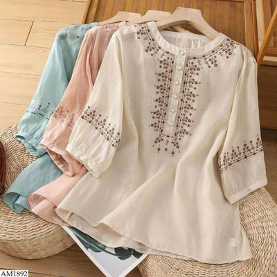 AM1892 ÁO TAY LỠ HỌA TIẾT CHO NỮ