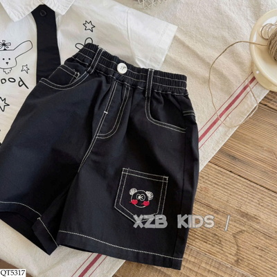 QT5317 QUẦN SHORT CHỈ MÀU CHO BT