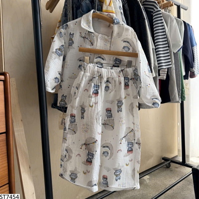 ST7454 SET MẶC NHÀ BỘ HỌA TIẾT HOẠT HÌNH CHO BÉ