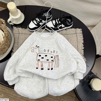 ST7457 BỘ NỈ NGỰA CHO BÉ