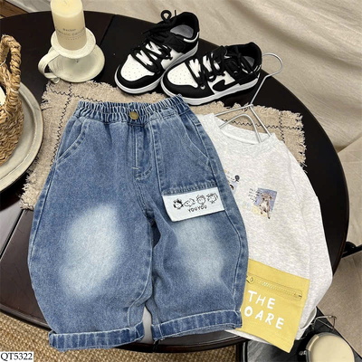 QT5322 QUẦN JEAN CẠP CHUN BT