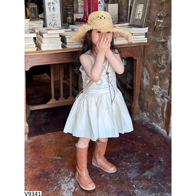 V9341 VÁY 2 DÂY CHO BÉ