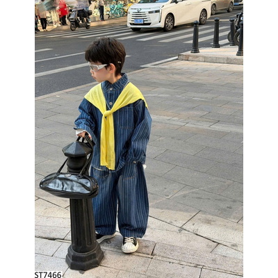 ST7466 SET KẺ DENIM CHO BÉ HÃNG TAIRU