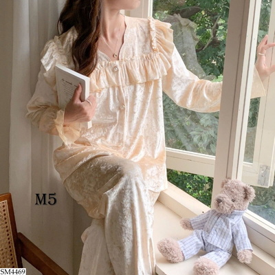 SM4469 BỘ PIJAMA NHUNG BÈO CHO NỮ