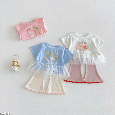 SG1630 SET ÁO THUN MIX QUẦN LOE BG 