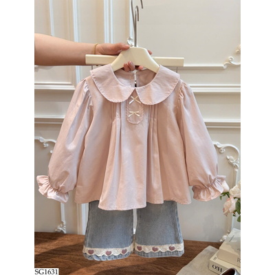 SG1631 SET ÁO SƠ MI BÈO MIX QUẦN JEAN BG