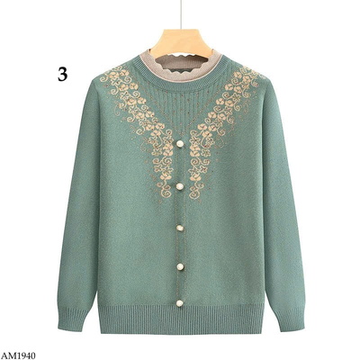 AM1940 ÁO LEN HỌA TIẾT TRUNG NIÊN