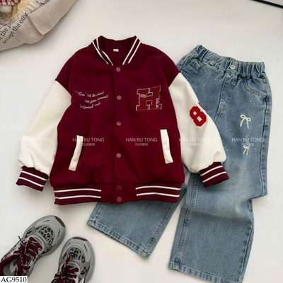 AG9510 ÁO KHOÁC BÓNG CHÀY CHO BÉ