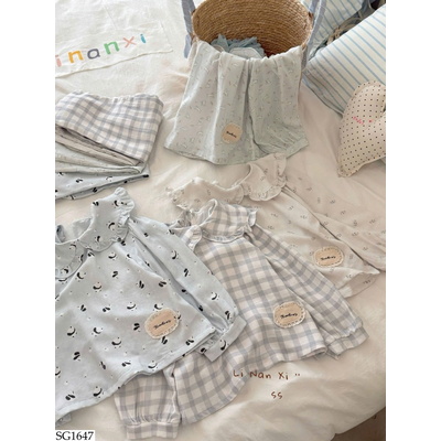 SG1647 BỘ NGỦ MẶC NHÀ CHO BÉ GÁI