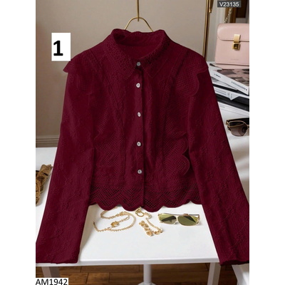 AM1942 ÁO SƠ MI REN CHO NỮ